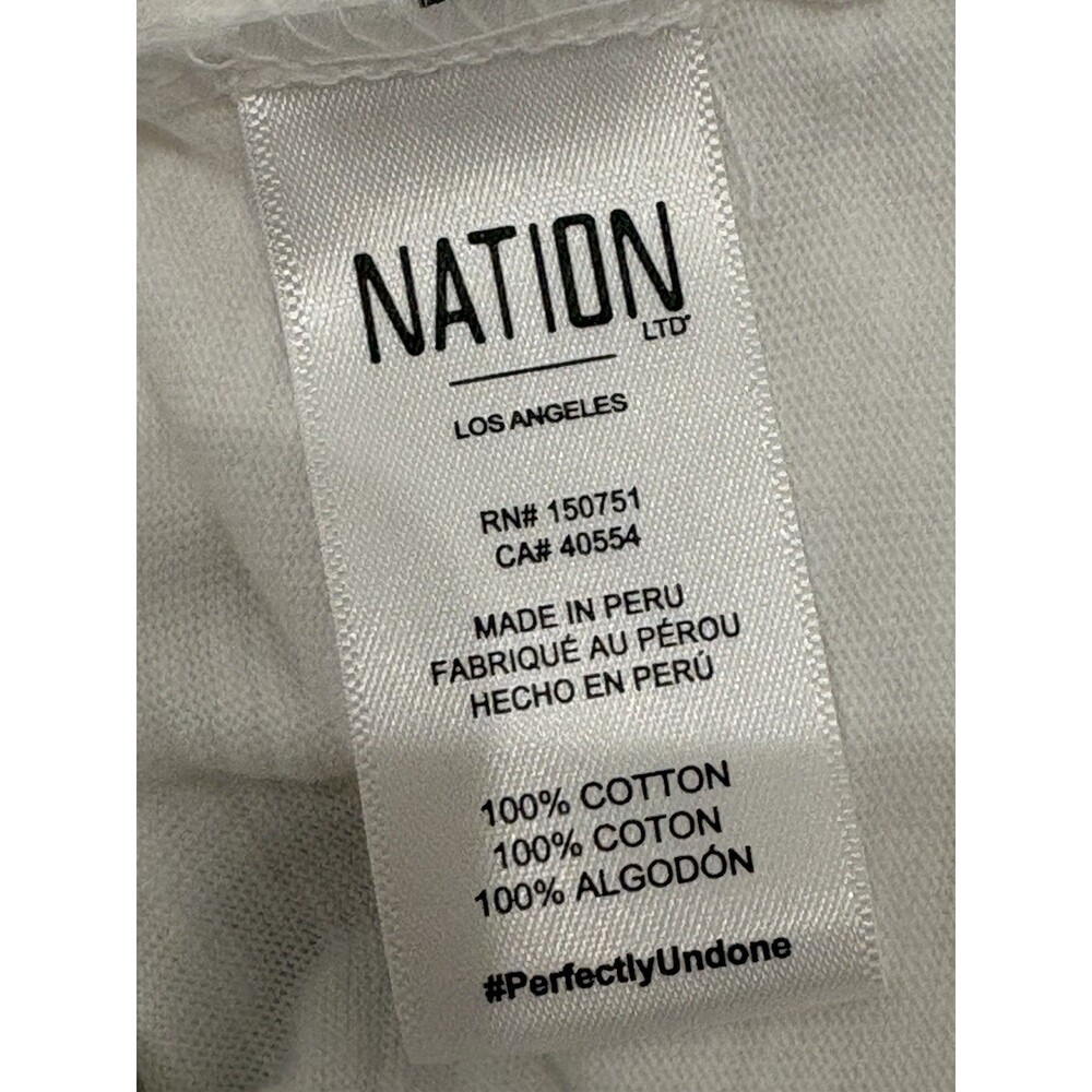 Nation LTD Bettina Easy Peasant Dress in Optic White size xs Tiered - Picture 5 of 5